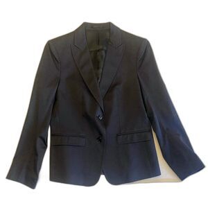 Mauro Grifoni Women Jacket/Blazer Sz L/10 (Sz 46) Dark Gray Made in Italy